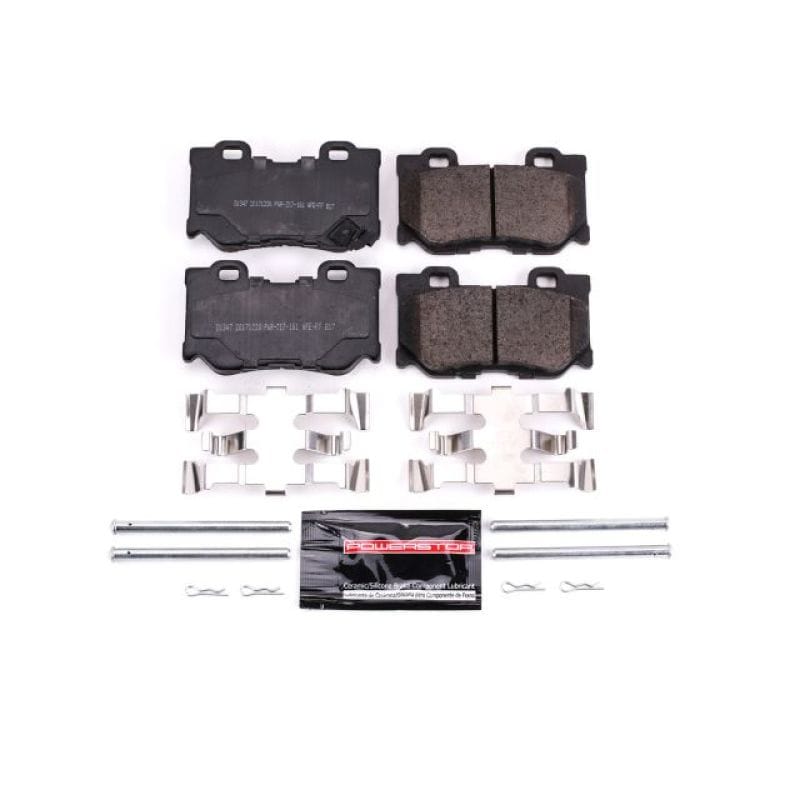 PowerStop — PowerStop - Z23 Daily Driver Carbon-Fiber Ceramic Brake Pads with Hardware Kit
