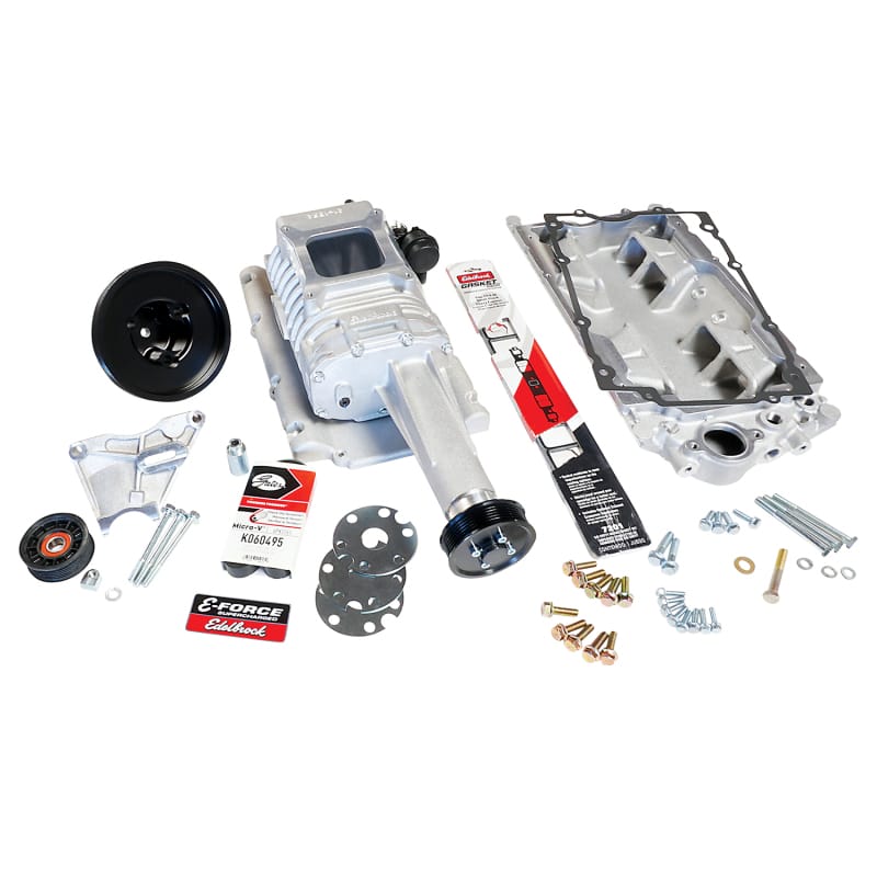 Edelbrock — E-Force H122 Supercharger for 1957-86 SBC - Carbureted
E-Force Supercharger System