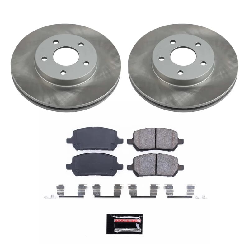 PowerStop — Semi-Coated Rotor and Low-Dust Ceramic Brake Pad Kit