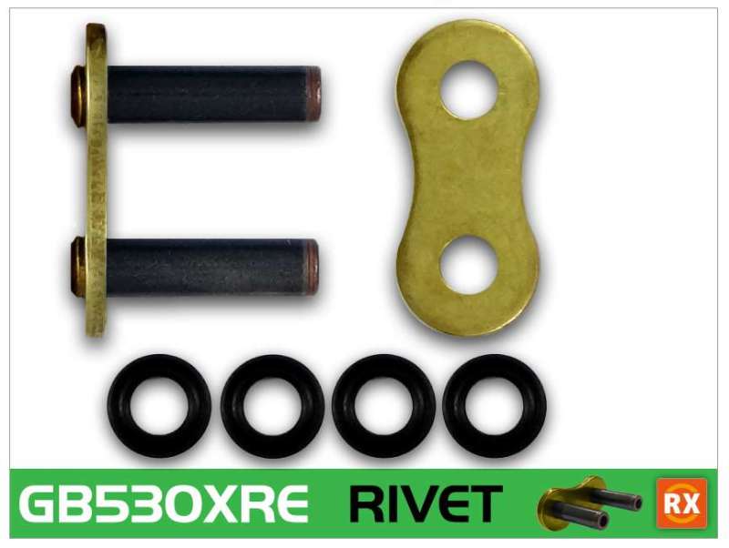 RK Chain — RK Chain GB530XRE-RIVET - Gold