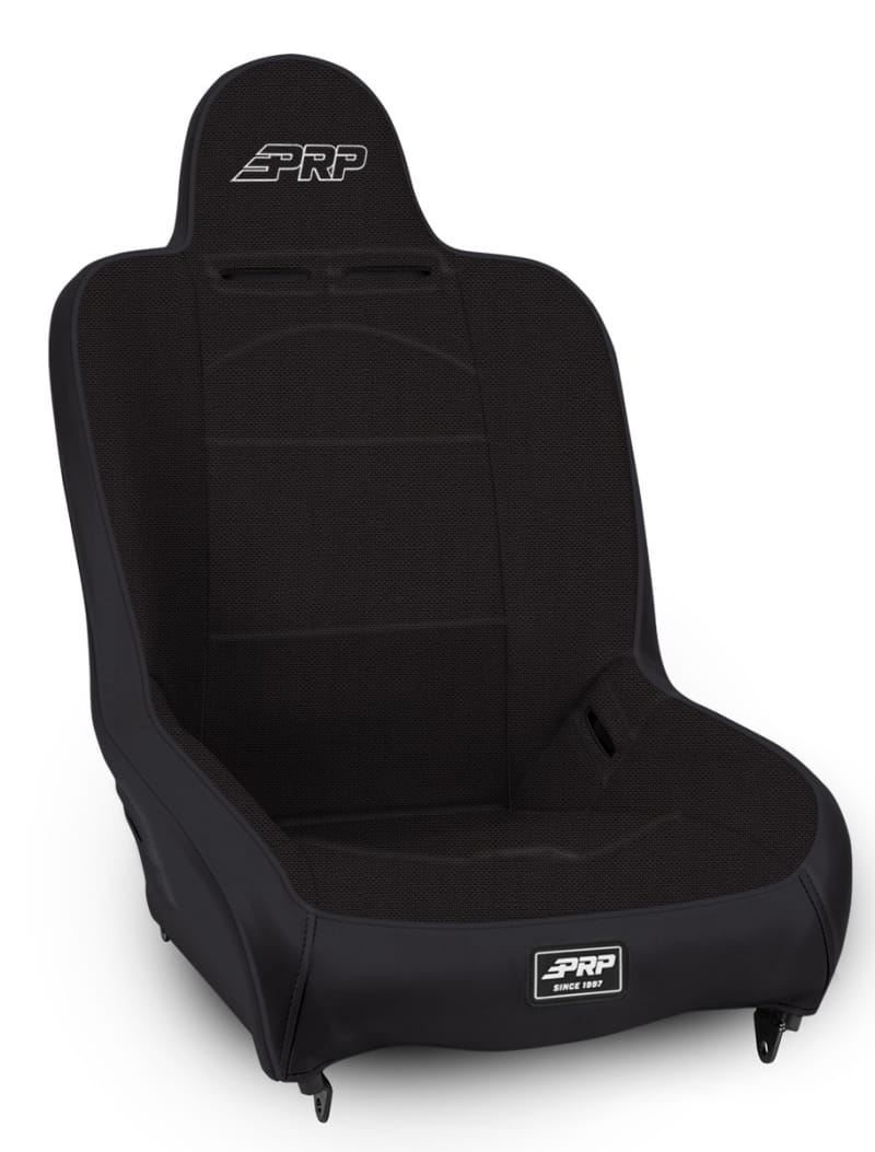 PRP Seats — PRP Premier High Back Suspension Seat (Two Neck Slots) - All Black