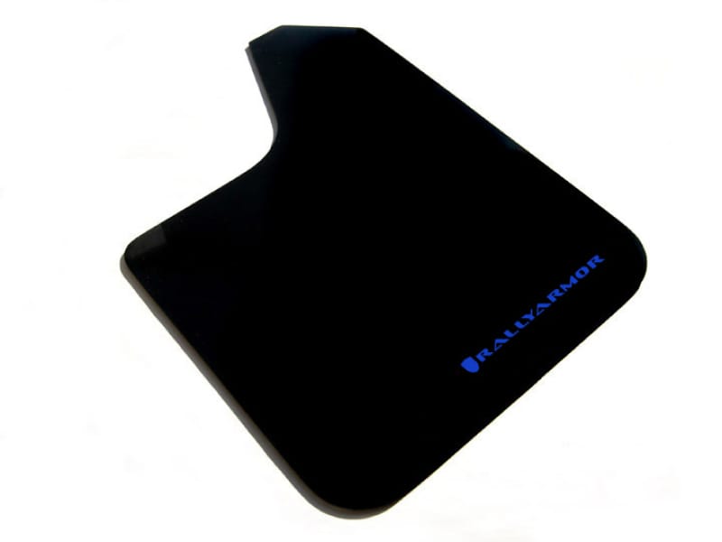 Rally Armor — Black Mud Flap/Blue Logo