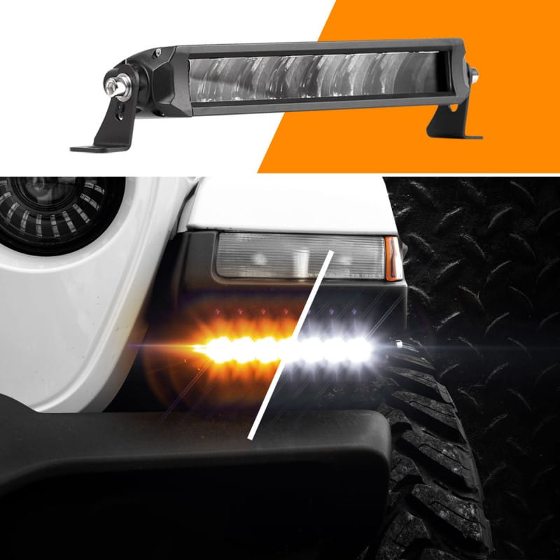 XKGLOW — XK Glow Razor Light Bar Fog+Strobe No Wire & Switch 6in