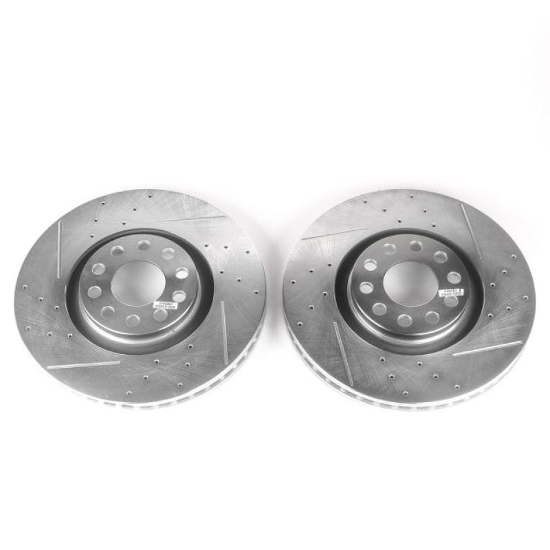 PowerStop — PowerStop Evolution Performance Drilled, Slotted & Plated Brake Rotor Pair