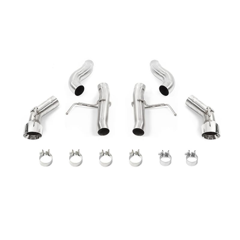 Mishimoto — Dual Tip Race Axle-Back Exhaust, Polished, fits Chevrolet Camaro 2.0T 2016-2024