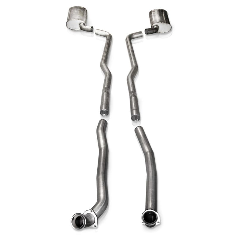 Stainless Works — Stainless Works Catback Dual Long Chambered Mufflers Auto Trans. Factory Connect