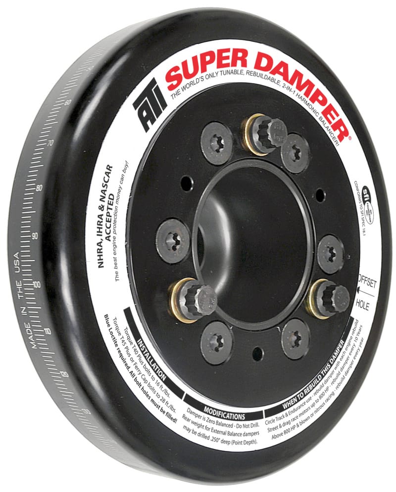ATI — ATI Damper - 7.074in - Alum - Honda B - Race Damper - 4 Grv Steel Hub - 2 Ring
