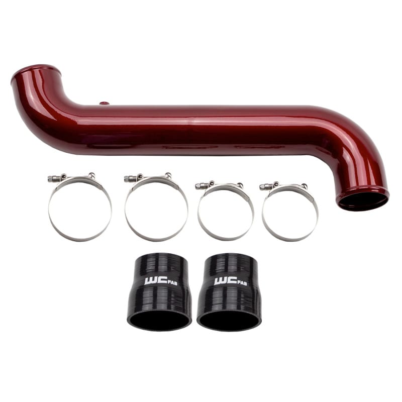 Wehrli — Passenger Side 3.5 in. Intercooler Pipe, 11-16 Duramax LML, Gloss Black