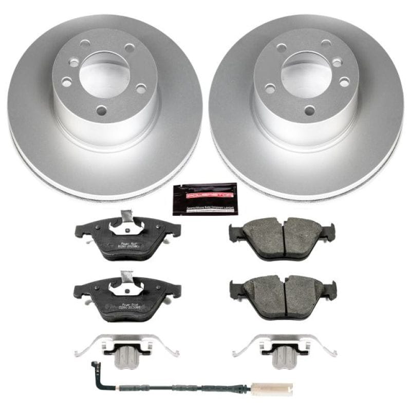 PowerStop — Genuine Geomet Coated Rotor and Carbon-Fiber Ceramic Brake Pad Kit