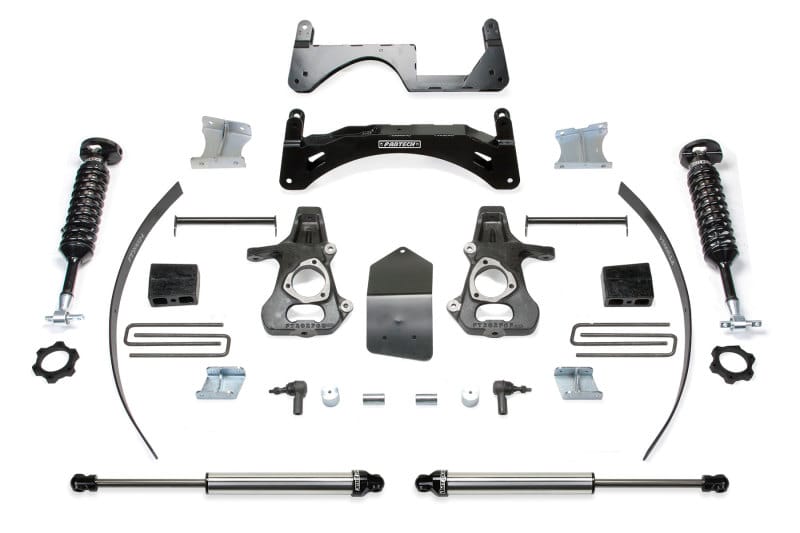 Fabtech — 6" BASIC SYS W/ DL 2.5 & 2.25 14-18 GM C/K1500 P/U W/ OE FORG STL UCA
Basic Lift System w/Shocks