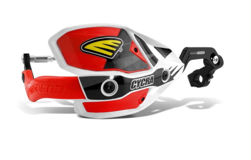 Cycra — White Shields/Red Covers/Red Guards, 7/8"