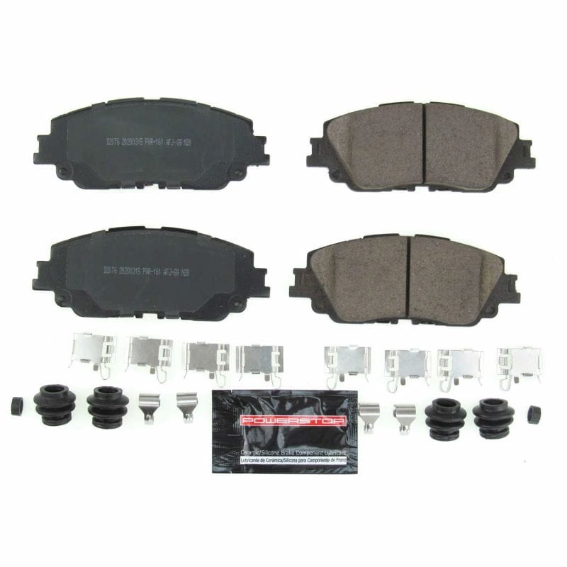 PowerStop — PowerStop - Z23 Daily Driver Carbon-Fiber Ceramic Brake Pads with Hardware Kit