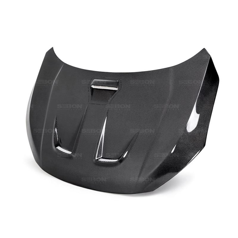 Seibon — Seibon 2016-2017 Honda Civic Coupe/Sedan/Hatchback MR-Style Carbon Fiber Hood