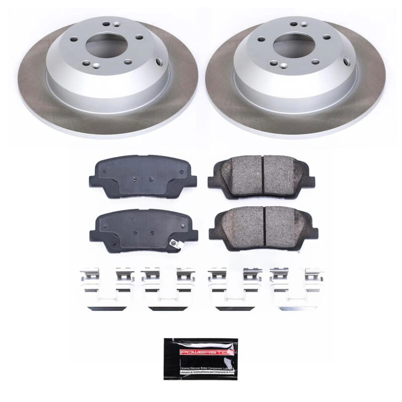 PowerStop — Semi-Coated Rotor and Low-Dust Ceramic Brake Pad Kit