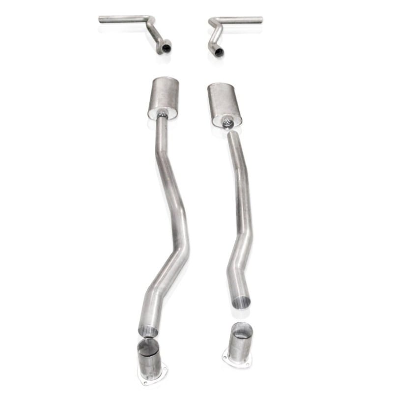Stainless Works — Stainless Works Catback Dual Turbo Chambered Mufflers Performance Connect