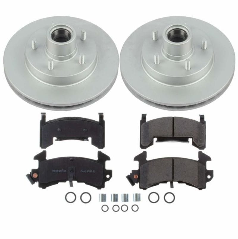 PowerStop — Genuine Geomet Coated Rotor and Low-Dust Ceramic Brake Pad Kit