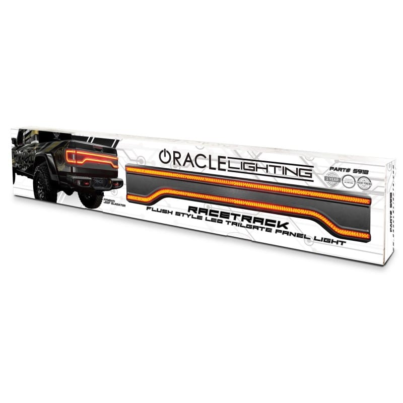 ORACLE Lighting — Racetrack Flush Style LED Tailgate Panel Light for Jeep Gladiator JT - Tint Lens