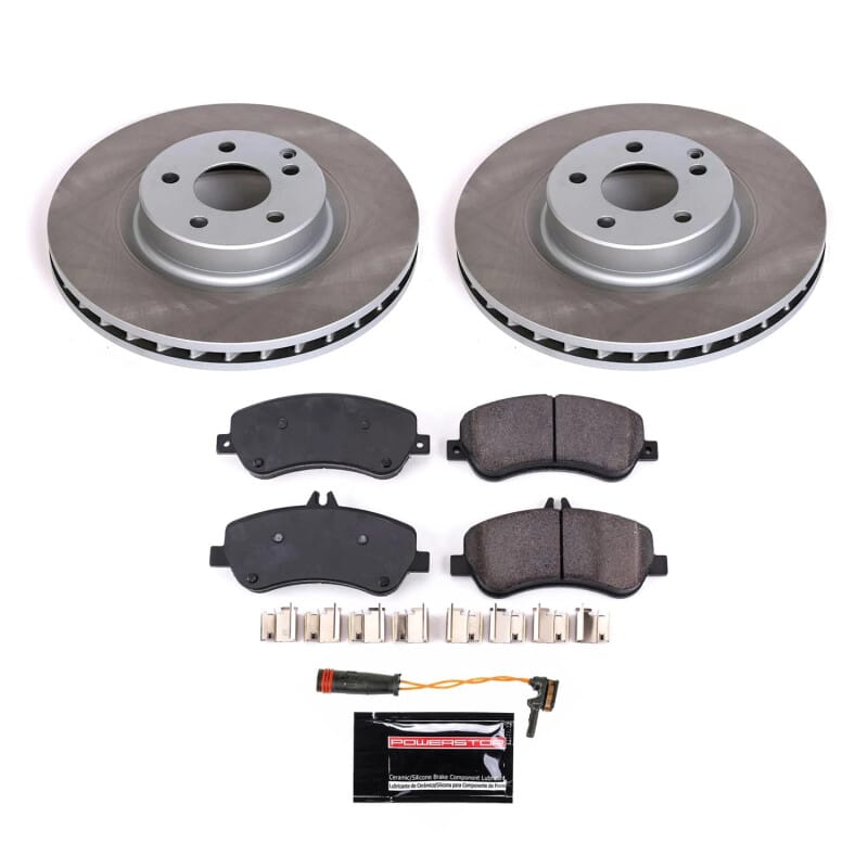 PowerStop — Semi-Coated Rotor and Low-Dust Ceramic Brake Pad Kit