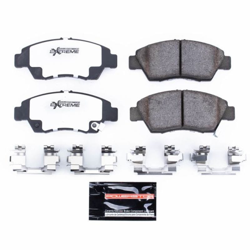 PowerStop — PowerStop - Z26 Performance Carbon-Fiber Ceramic Brake Pads with Hardware Kit