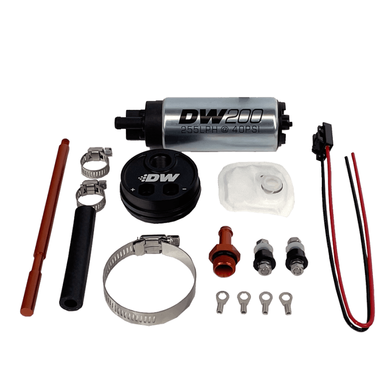 DeatschWerks — In-tank pump adapter + DW200 255lph fuel pump, for 2.5L surge tank
