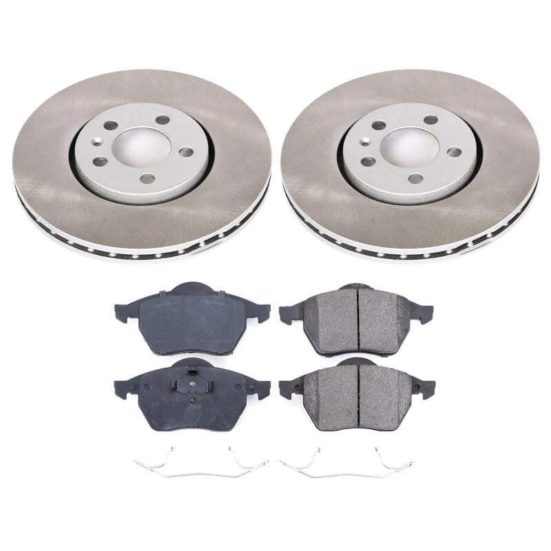 PowerStop — Semi-Coated Rotor and Low-Dust Ceramic Brake Pad Kit