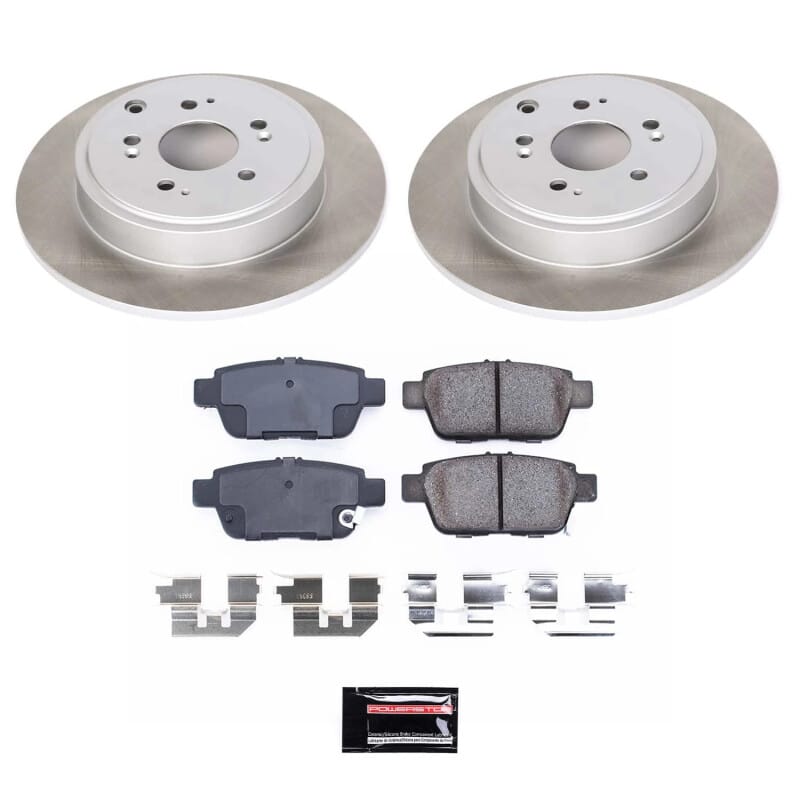 PowerStop — Semi-Coated Rotor and Low-Dust Ceramic Brake Pad Kit