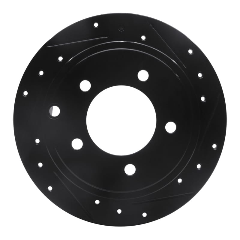 R1 Concepts — R1 Concepts Brake Rotor Drilled and Slotted Black