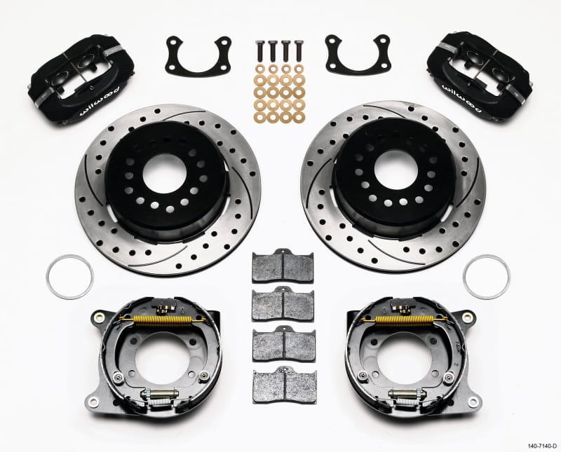 Wilwood — KIT,REAR,DISC/DRUM,BIG FORD,NEW STYLE 2.50 OFF,1PC,SRP,BLACK POWDER COAT