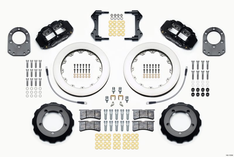 Wilwood — KIT,FRONT,FORD BRONCO,66-75,DANA 30/44 12.88,FNSL4R,DRUM SPINDLE,W/LINES