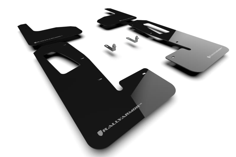Rally Armor — Black Mud Flap/Dark Grey Logo