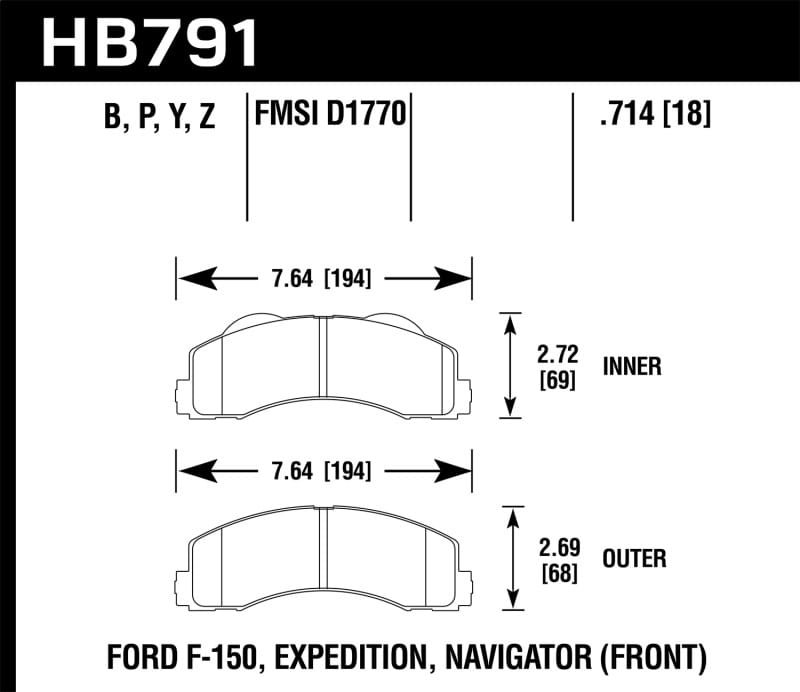 Hawk Performance — LTS Disc Brake Pad