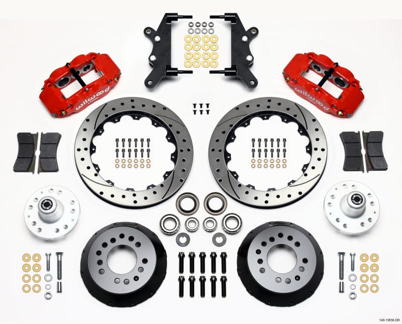 Wilwood — KIT,FRONT,GALAXIE,60-68,DRUM SPINDLE 12.88x1.10,SRP,RED