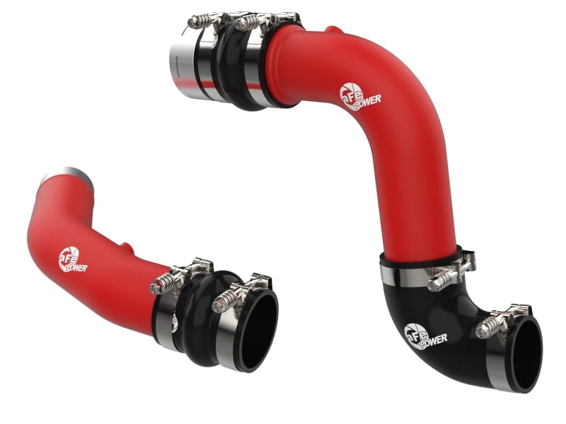 aFe — aFe 23-24 Ford Diesel Trucks V8-6.7L (td) BladeRunner Aluminum Hot and Cold Charge Pipe Kit - Red
Charge Pipe Kit