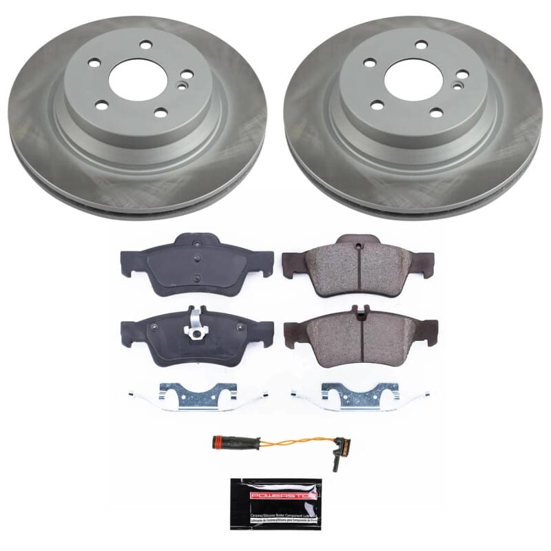 PowerStop — Semi-Coated Rotor and Low-Dust Ceramic Brake Pad Kit