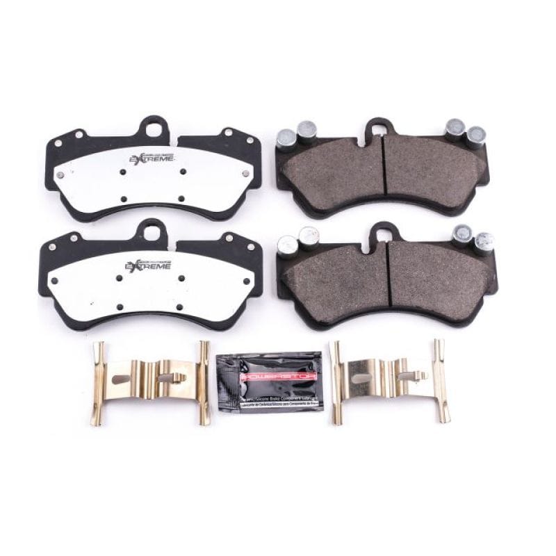 PowerStop — PowerStop - Z26 Performance Carbon-Fiber Ceramic Brake Pads with Hardware Kit