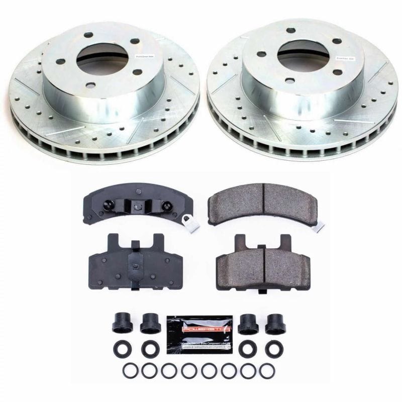 PowerStop — Z23 Daily Driver Carbon-Fiber Ceramic Brake Pad and Drilled & Slotted Rotor Kit