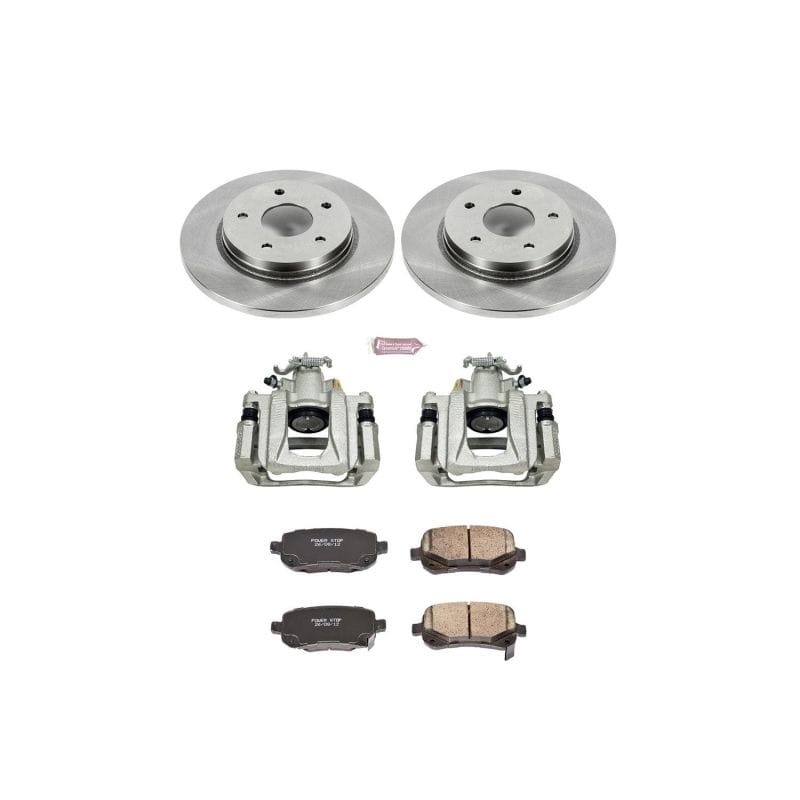 PowerStop — OE Stock Replacement Low-Dust Ceramic Brake Pad, Rotor and Caliper Kit