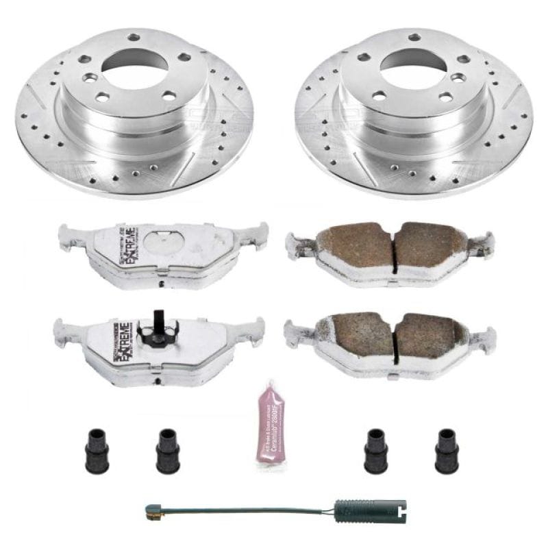 PowerStop — Z26 Street Performance Ceramic Brake Pad and Drilled & Slotted Rotor Kit