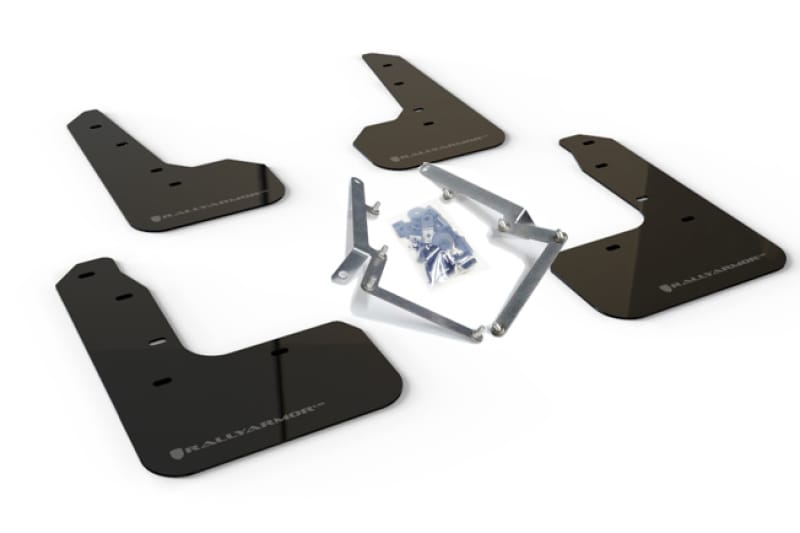 Rally Armor — Black Mud Flap/Dark Grey Logo