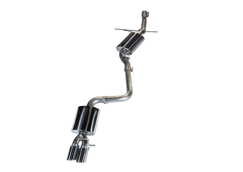 AWE Tuning — AWE Touring Edition for B8/B8.5 A4 2.0T - Single Side, Diamond Black Tips