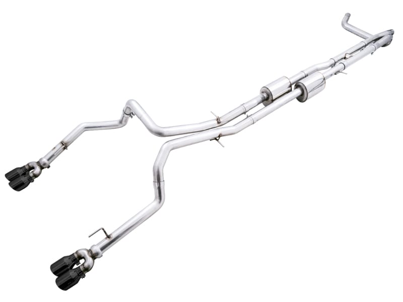 AWE Tuning — AWE 0FG Split Rear for 4th Gen Silverado/Sierra 1500 6.2L (w/ Bumper Cutouts)