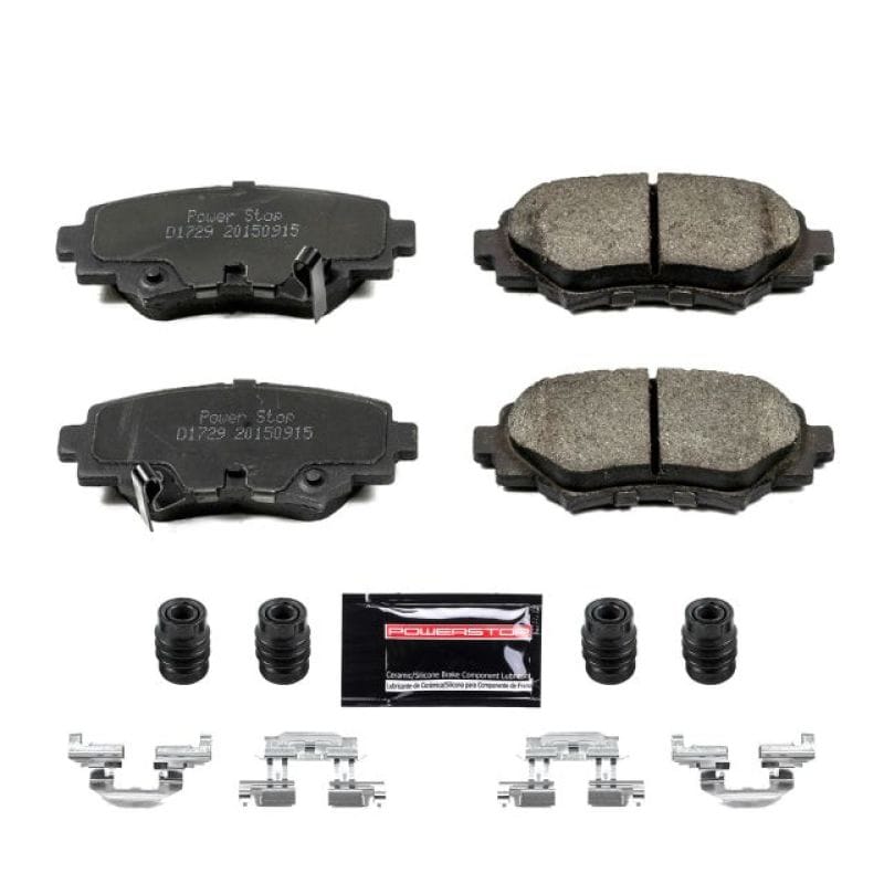 PowerStop — PowerStop - Z23 Daily Driver Carbon-Fiber Ceramic Brake Pads with Hardware Kit