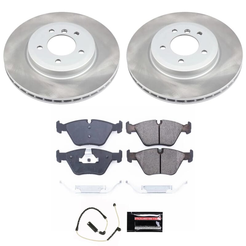 PowerStop — Semi-Coated Rotor and Low-Dust Ceramic Brake Pad Kit