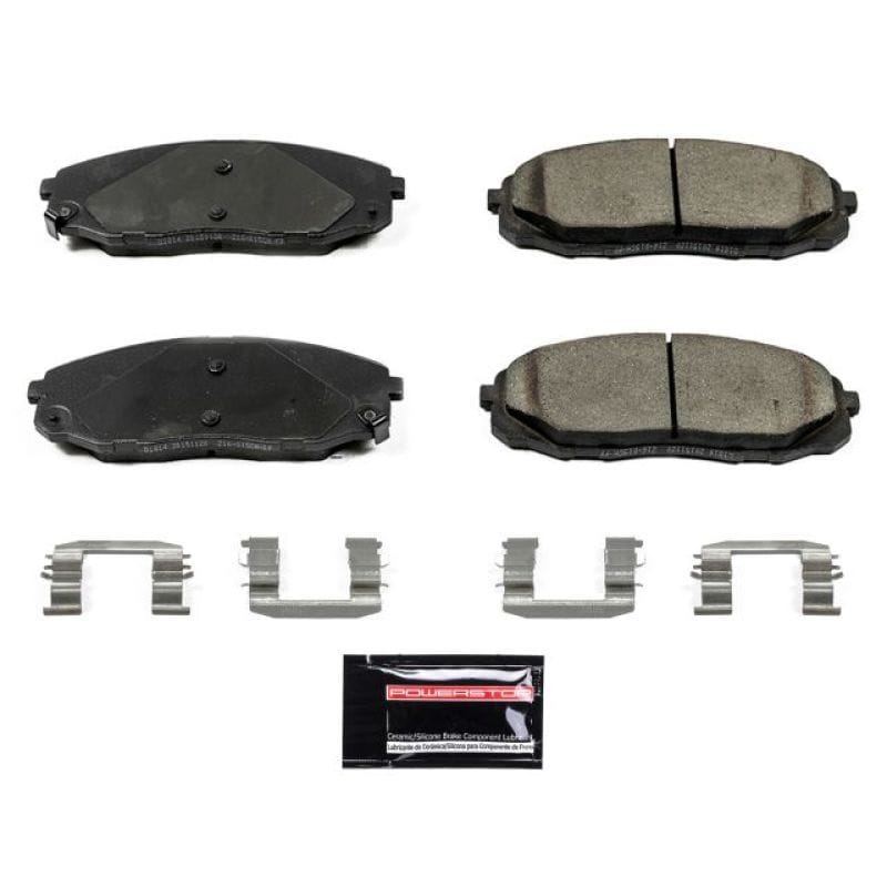 PowerStop — PowerStop - Z23 Daily Driver Carbon-Fiber Ceramic Brake Pads with Hardware Kit