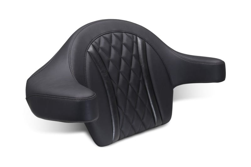 Mustang Motorcycle — Mustang 23-25 Harley CVO Road Glide (ST) Deluxe Diamond Ext Arm Wrap-around Backrest Black