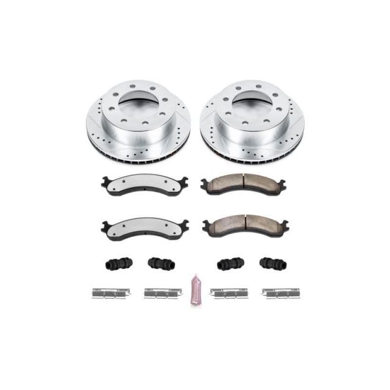 PowerStop — Z36 Truck and SUV Carbon-Fiber Ceramic Brake Pad and Drilled & Slotted Rotor Kit