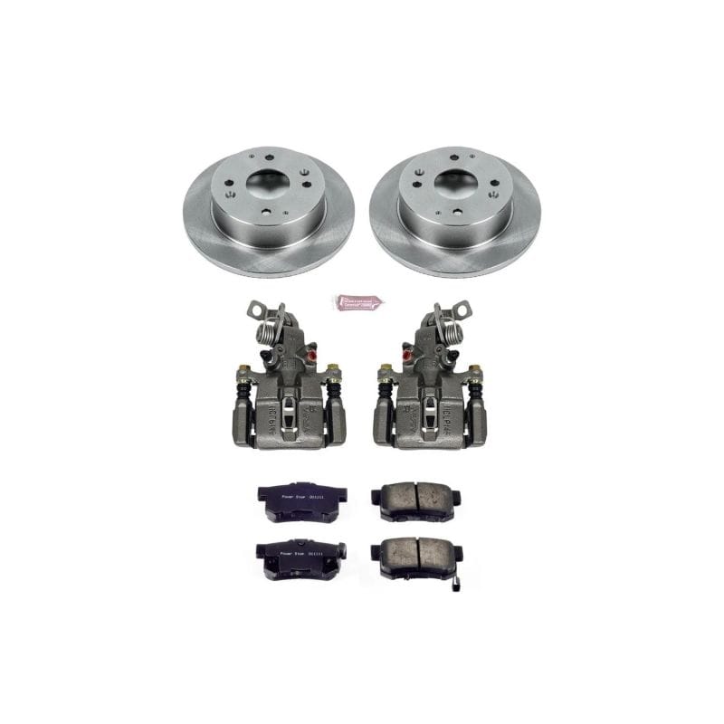 PowerStop — OE Stock Replacement Low-Dust Ceramic Brake Pad, Rotor and Caliper Kit