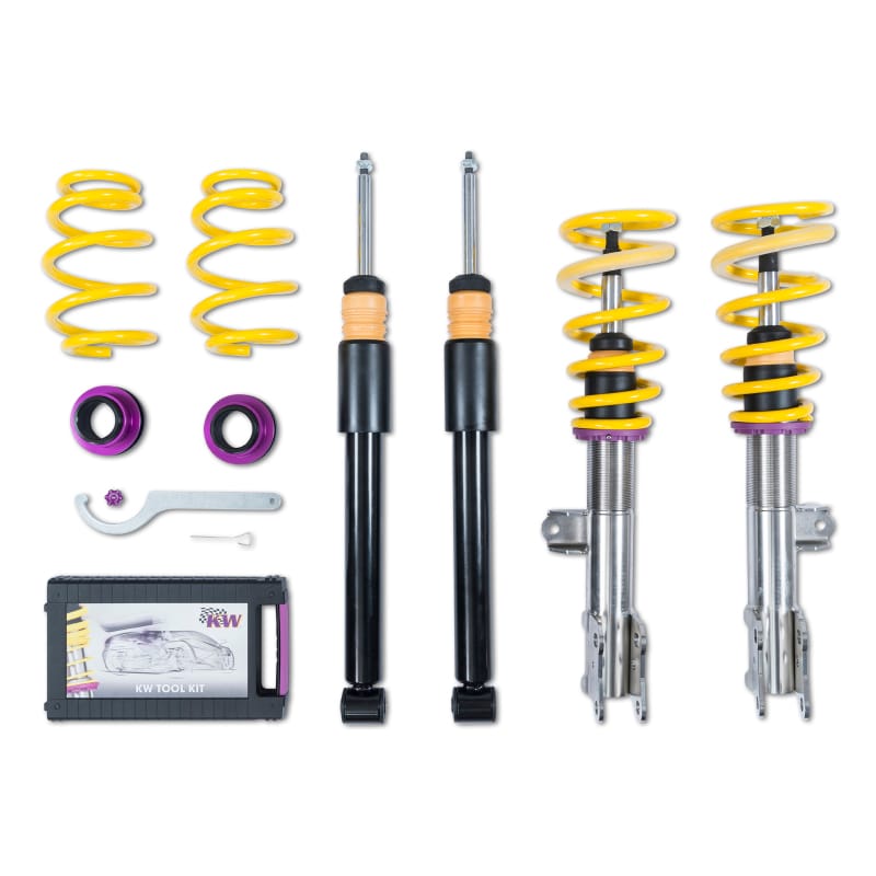 KW — Height adjustable stainless steel coilover system with pre-configured damping
KW COILOVER KIT V1 - 10225072