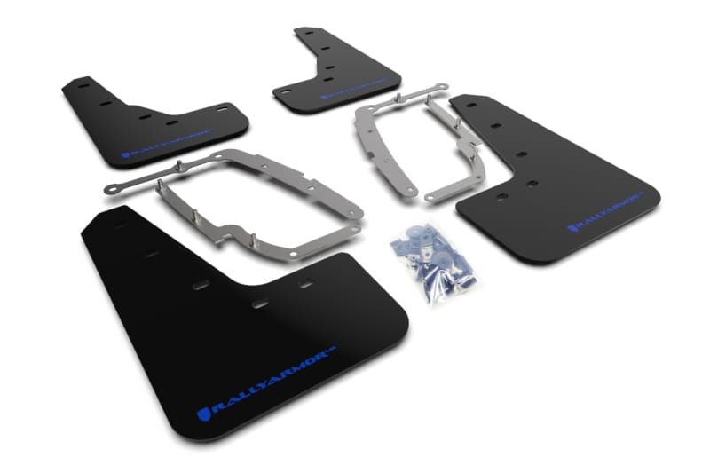 Rally Armor — Black Mud Flap/Blue Logo