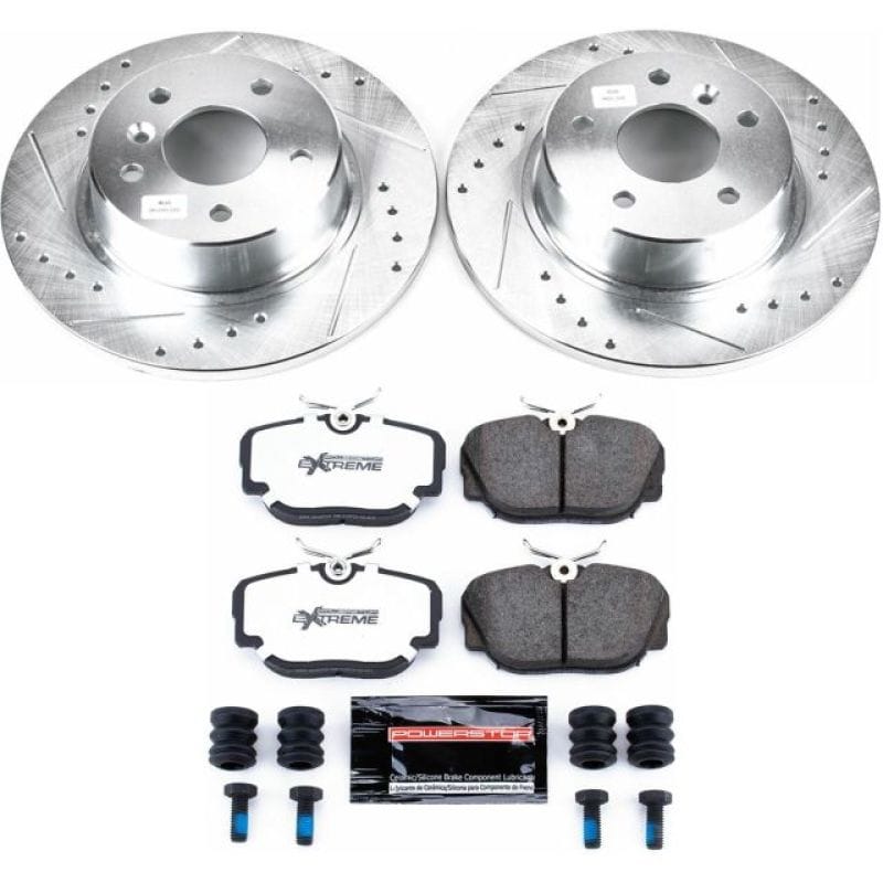 PowerStop — Z36 Truck and SUV Carbon-Fiber Ceramic Brake Pad and Drilled & Slotted Rotor Kit